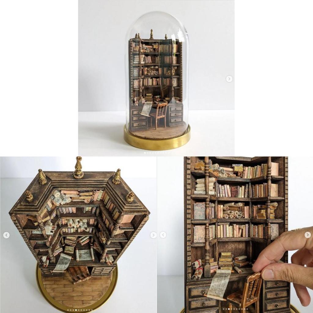 Modern Minimalist Resin Bookcase With Decorative Shelf For Home Office Decor
