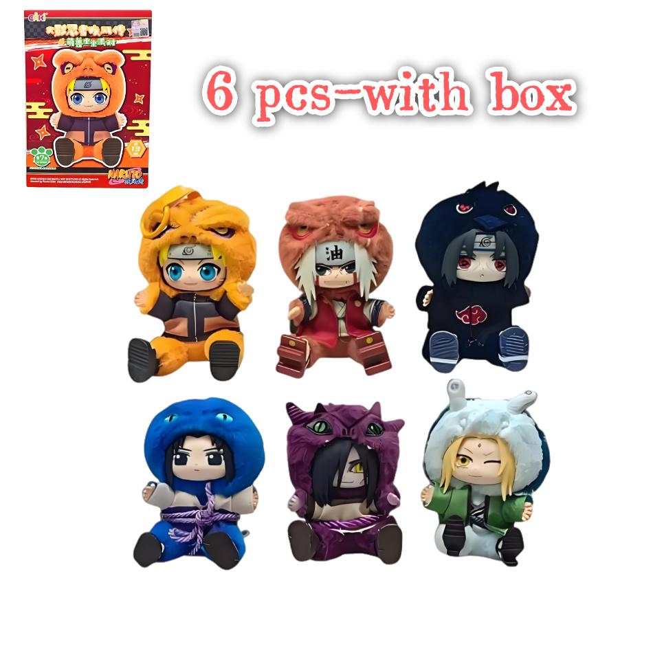 Hot EAKI Naruto Vinyl Plush Blind Box Shippuden Party V2 Series Stuffed Plush Figure Bag Pendant Ornament Doll Toy Birthday Gift