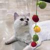 Brinquedo para gato interativo alívio do tédio brinquedo persimmon tomate cereja vara provocadora para gato com sino fio provocador para gato
