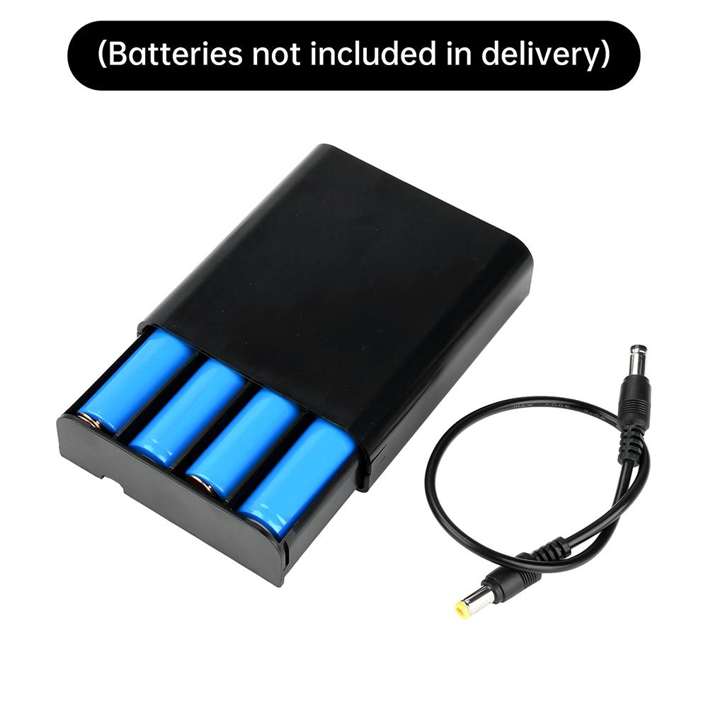 DIY 18650 Power Bank Case 4 Cells Battery Charging Box Welding-Free Backup Power Supply Box Kit 5V/16V With Switch DC 5.5*2.1mm