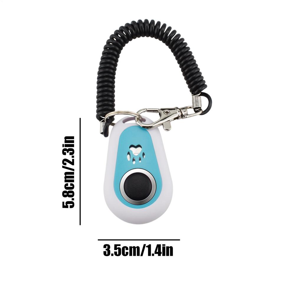 Dog Training Clicker Pet Cat Dog Click Trainer Easy To Use for Cat Puppy Birds Horses Aid Adjustable Wrist Strap Sound Key Chain