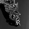Vintage Dragon Skull Pendant Stainless Steel Men's Necklace