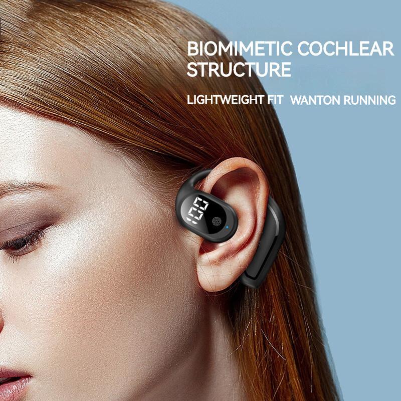 TWS Bluetooth 5.3 Wireless Bone Conduction Headphone Ear Hook Music Noise Canceling Headset HD Call Sports Earphone