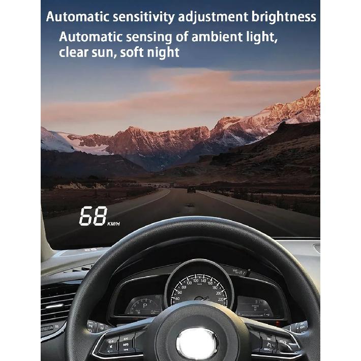 ZJCGO Auto HUD Display Car Projector Alarm Head Up Display Speedometer Windshield for Mazda 3 Mazda3 BM BN 2013~2018