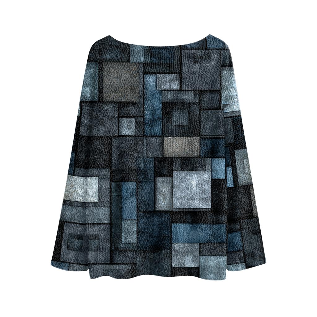 Women's Lightweight Sweater Casual Long Sleeve Knitted Vintage Floral Print Pullover