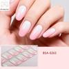 Quickly dry SelfAdhesive Nail Art Stickers Soft Waterproof Materials Gel Nail Strips For Daily Use And Special Occasions