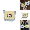 Cute Kitty Cat Small Shoulder Bag With Colorblock Nylon For Daily Use