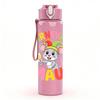 1PC Karnivals Maus Mouse Cartoon Print 750ml Color Plastic Sports Water Bottle Leakproof Flip Straw Lid Suitable for Sports Office Home Use