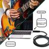 USB Guitar 3M To Male Adapter for Musical Compatible with iPhone iPad iPad Air iPad Samsung Pixel Android and PCs Type-C Cable, Type-C 6.35mm