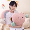 Unique Ins Style Simple Unicorn Rainbow Cloud Heart Plush Pillow For Sofa And Bed