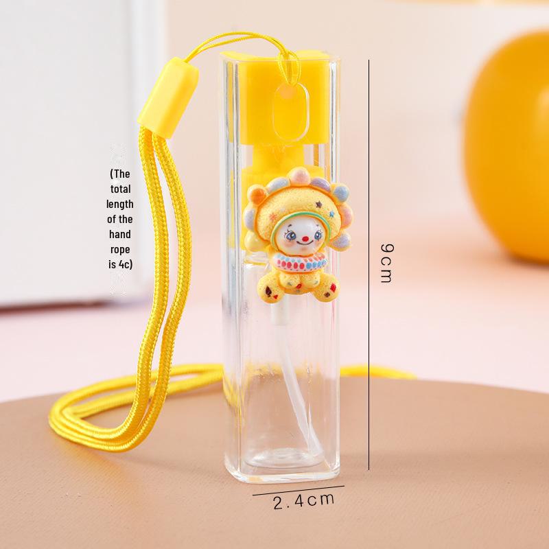 Přenosná mini lahvička s rozprašovačem na krk na alkohol nebo krém