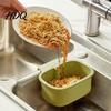 Space Saving Sink Organizer Hanging Strainer Basket One-Press Food Waste Catcher Anti Clogging Durable ABS Stainless Steel Filter Practical Storage