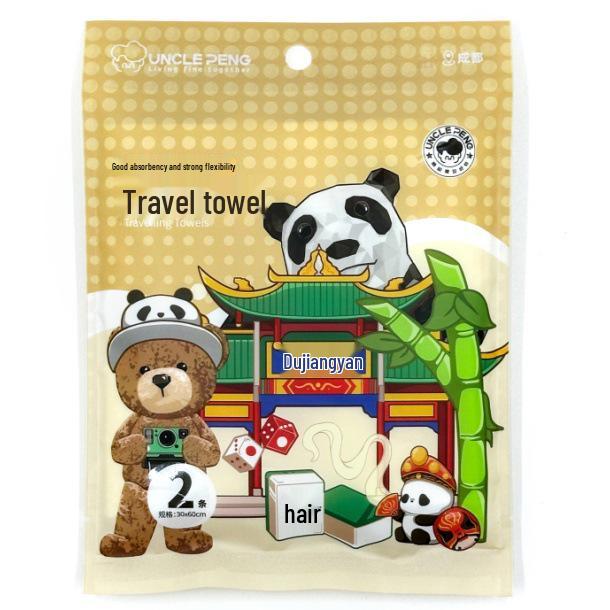Extra Large Portable Pure Cotton Compressed Travel Towels - Individually Packaged and Disposable
