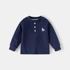 Boys Cotton Long Sleeve T Shirt Casual Spring Basic Top Soft Comfortable Fashion Clothing for Toddler and Kids
