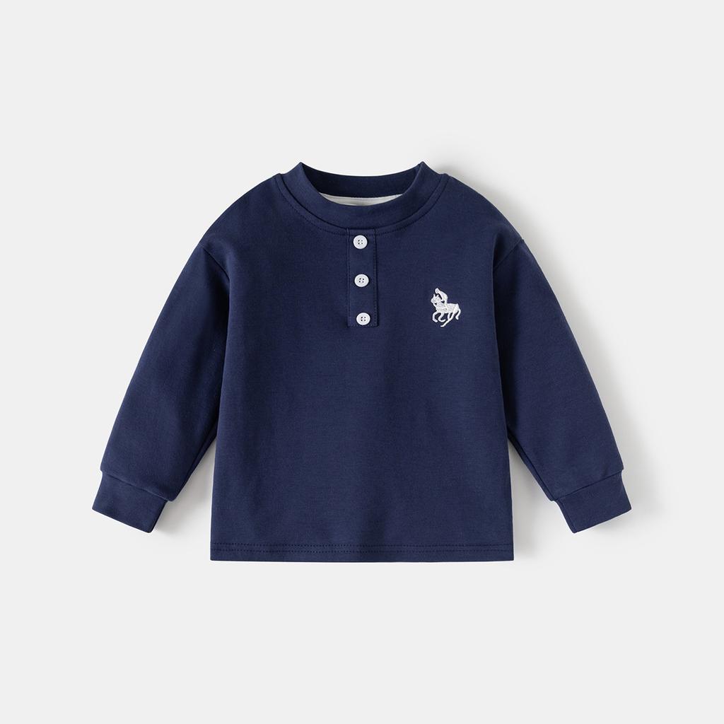 Boys Cotton Long Sleeve T Shirt Casual Spring Basic Top Soft Comfortable Fashion Clothing for Toddler and Kids