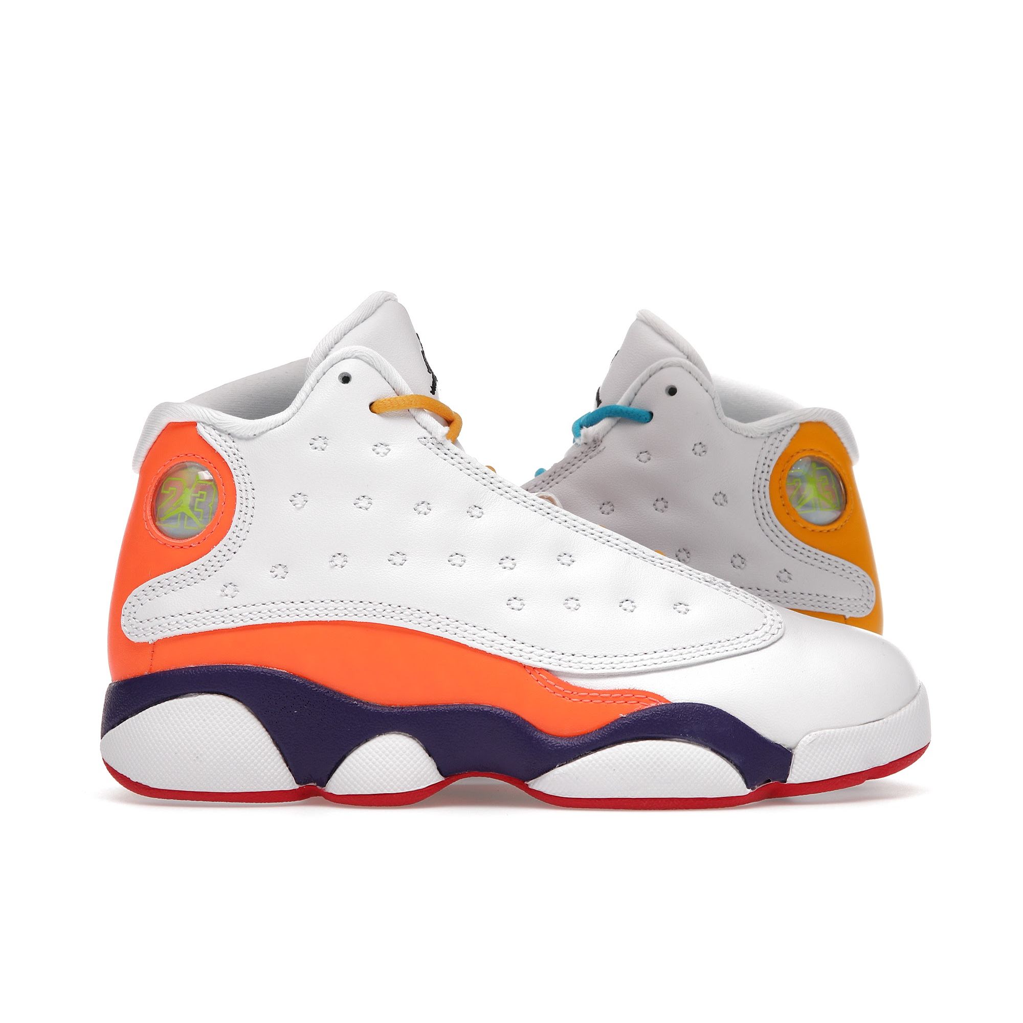 

Детские кроссовки Air Jordan 13 Retro PS Playground Белый Черный Суд-Фиолетовый CV0808-158