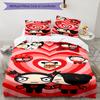 3pcs Pucca1 pattern bedding set duvet cover set includes duvet cover &pillowcases, perfect all season bedroom decoration & gift