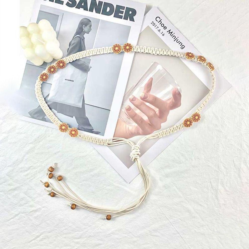 Versatile Chain Waist Bohemian Style Ethnic Style Belt Casual Waist Rope  for Women