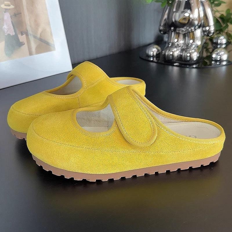 Boty se silnou podrážkou Boty s uzavřenou špičkou Poloviční pantofle Nové Líné lidi Jednonohé Jednoduché boty Sandály