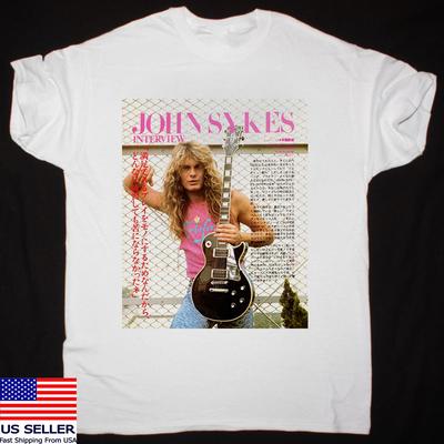 John Sykes Guitar Wizard Tribute T Shirt Full Size S5XL Unisex T-Shirt