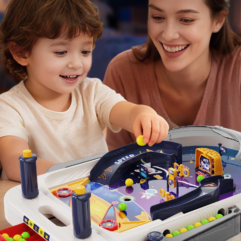 Kids' Space Battle Marble Game: Interactive Educational Tabletop Toy for Stress Relief