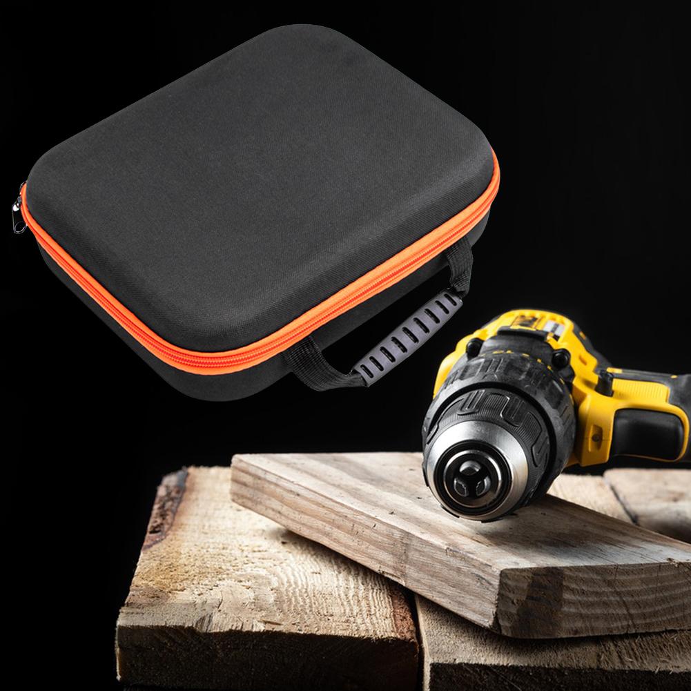 Portable Electric Drill Tool Storage Bag Oxford Cloth Electrician Hardware Organizer Pouch Multipurpose Drill Tool Carrying Case