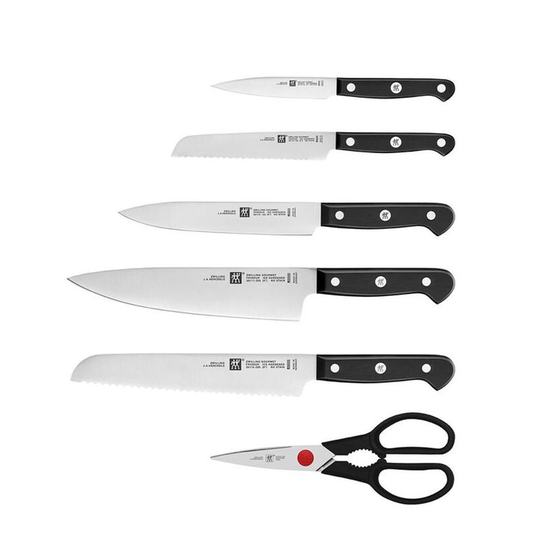 Henkel Zwilling GOURMET Self-Sharpening Knife Block Black 7P (Tax Included)