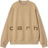 FW24 Felt Script Sweat Loose Fit Long Sleeve Crewneck Sweatshirt Men Sweatshirts Khaki I034041-2J8-GD