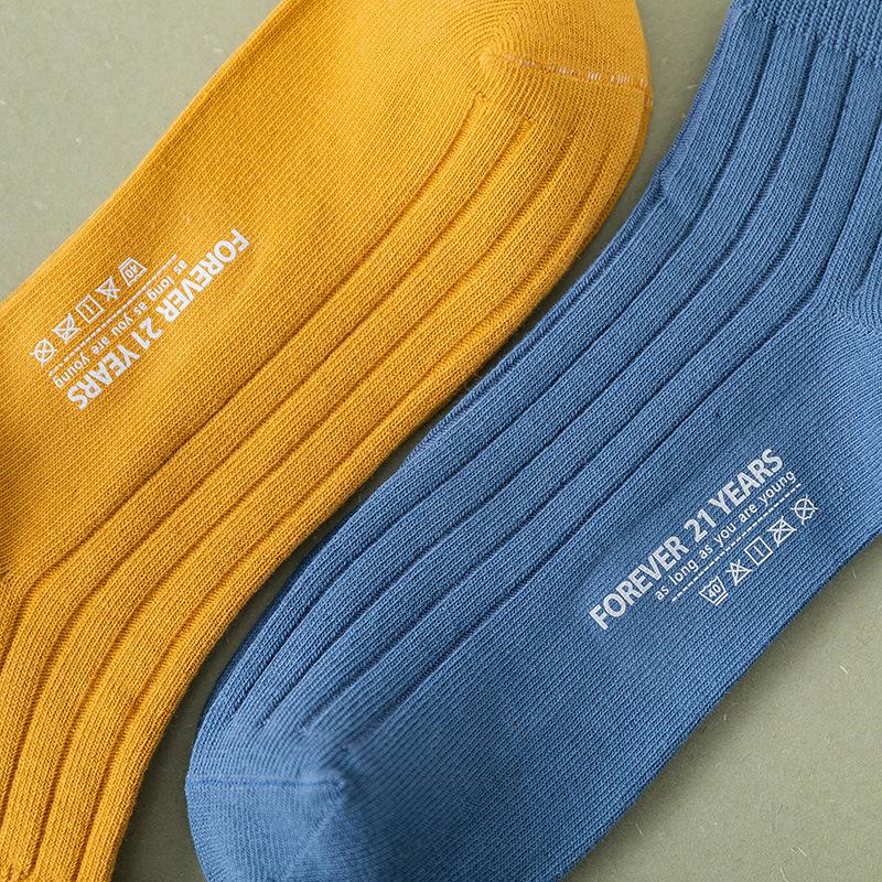 Men's Short Socks for Spring and Summer, Double-needle Short Tubes, Solid Color Combed Cotton Men's Socks, Thin Boat Socks