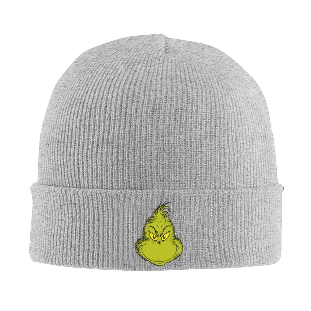 Christmas-S-Green-S-Grinched Knitted Hat for Women Men Beanies Autumn Winter Hat Acrylic Hip Hop Cap