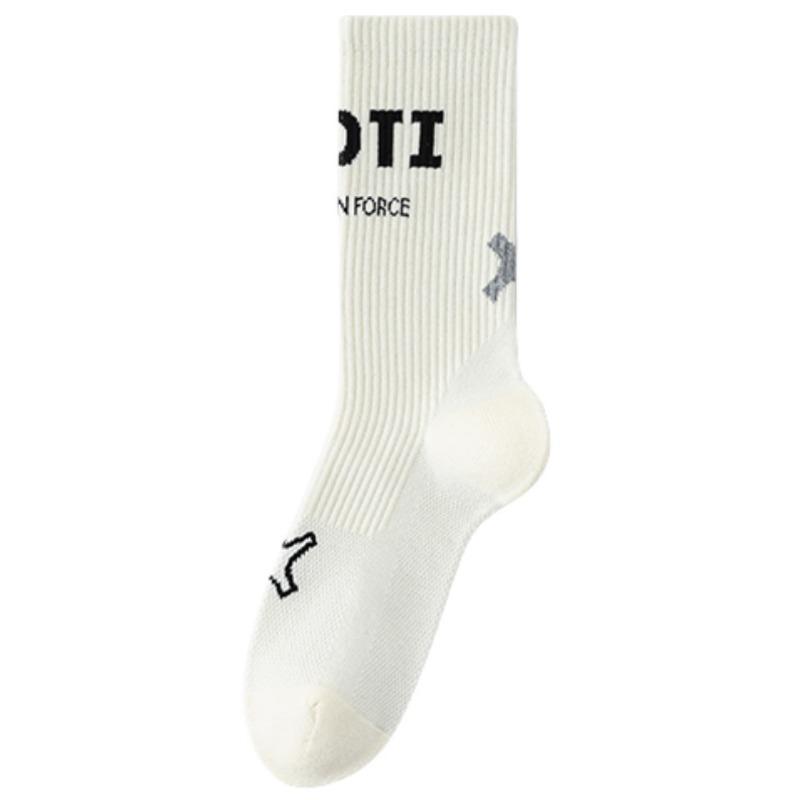 Cycling Socks, Men's Bicycle Reflective Socks, Mountain Climbing Sports Running Mountain Biking Long Socks, Breathable for Spring and Summer