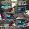 Intelligent Car Fast Charging Battery Automatic Smart Wet Dry Lead Acid Gel AGM Battery Motorcycle Pulse Repair Battery Charger