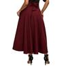 Elegantes Stretch High Waist Vintage Skaterrockkleid mit ausgestellten Falten