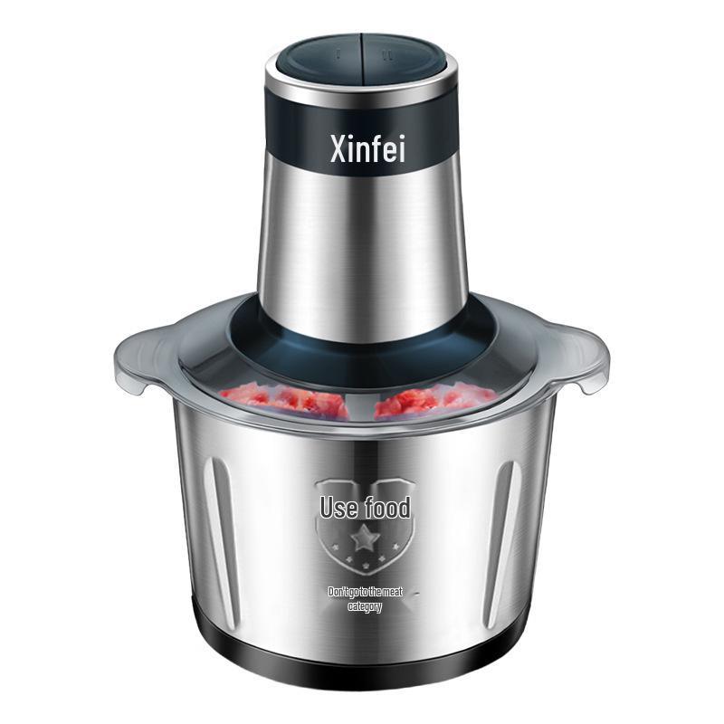Stainless Steel Electric Meat Grinder: Multifunctional Mincer & Chopper for Meat, Garlic, and Vegetables