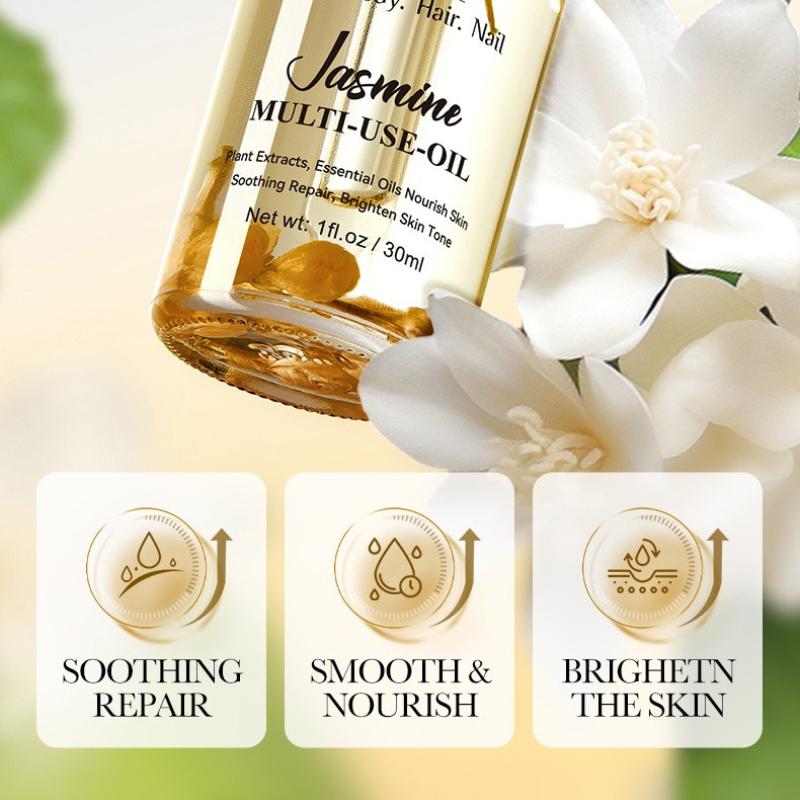Jasmine Dried Flower Massage Oil SADOER Moisturizing and Rejuvenating Skin Body Essential Oil