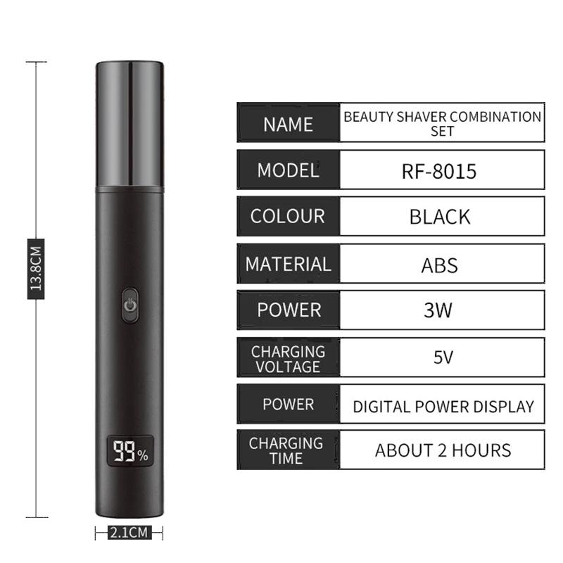 Xiaomi Rechargeable Painless Multifunctional Trimmer Nose Ear Eyebrow Beard Hair Shaver