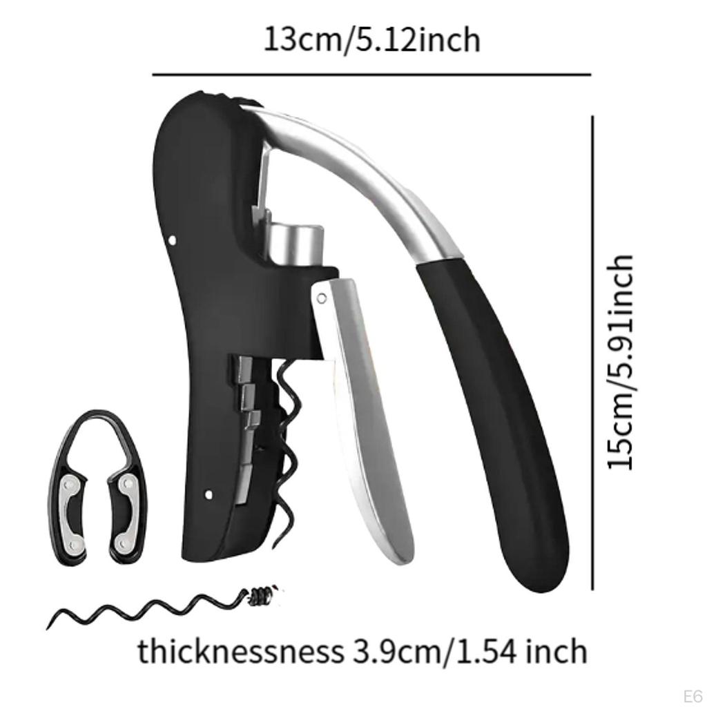 Manual Wine Opener for Kitchen Use, Vertical Lever Corkscrew Home And Bar