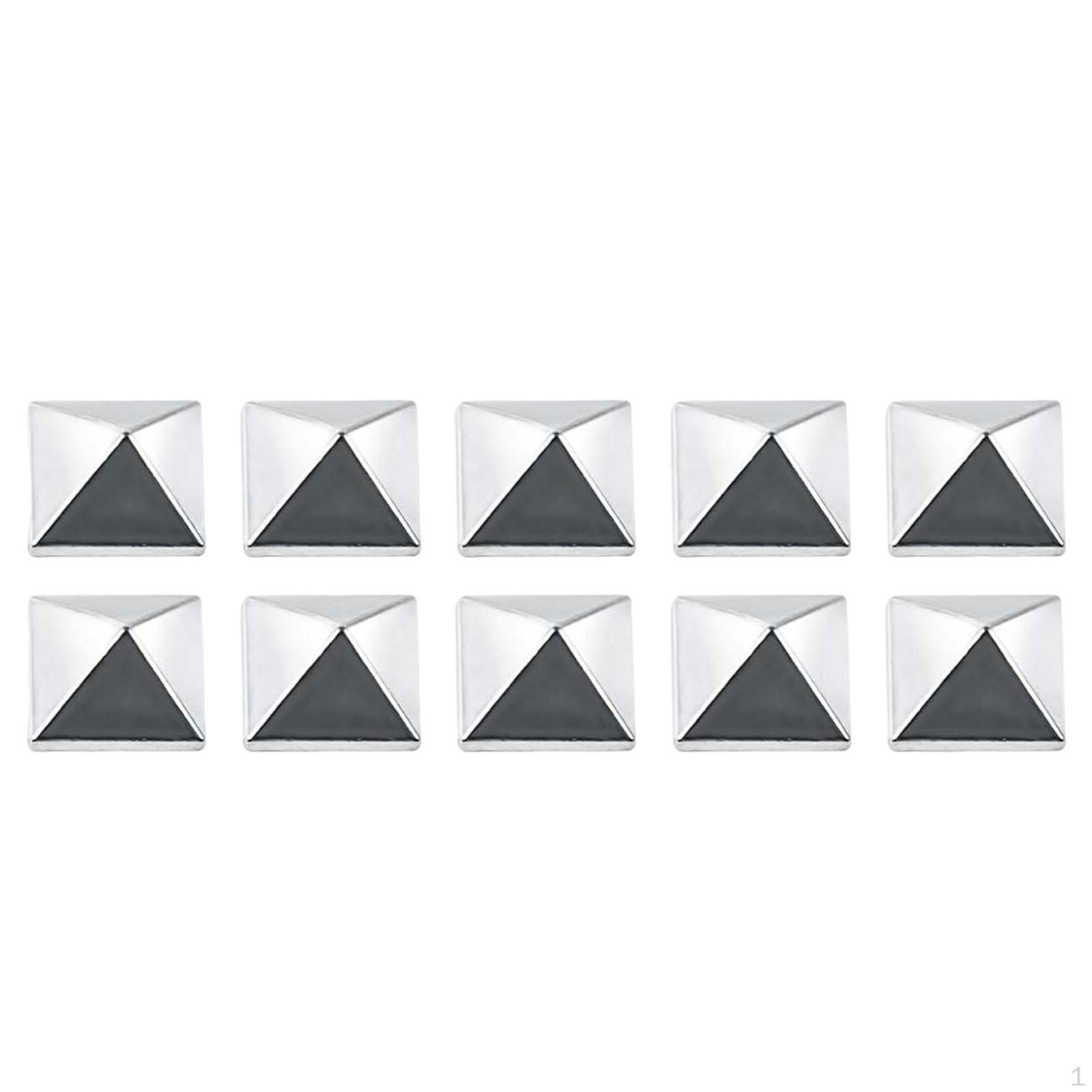 

10 Pack Snowboard Non-Slip Pads, Easy to Install, Made of Alloy, Ideal for Snowboarding And . Pyramid Shape