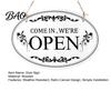 Wall Mounted Store Sign Wooden Open Closed Sign, Double-Sided Hanging Door with Vintage Rustic Business Frame, Waterproof Storefront Indicator, Retro