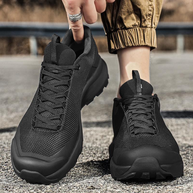 Wanderschuhe Outdoor Walking Berg Rutschfest Lässig Wasserdicht Sneaker Gummi Abriebfest Camping Atmungsaktiv Wanderstiefel