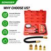 Compression Tester Kit Engine Cylinder Compression Tester 0-300 PSI Gauge M10 M12 M14 M18 Adapters Tool Set Motorcycle ATV Truck