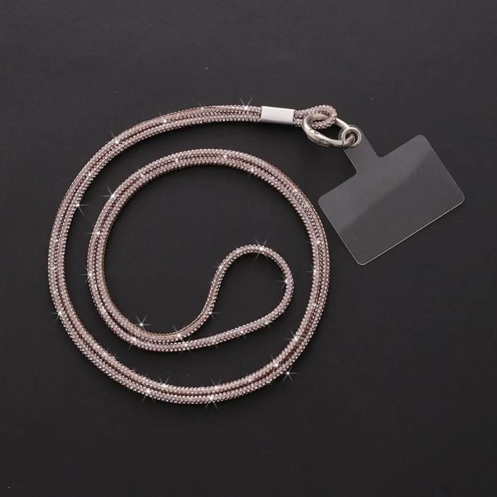 Luxury Crystal Rhinestone Phone Lanyard Bright Bling Bling Phone Anti-lost Rope Phone Case Chain Straps Phone Accessories