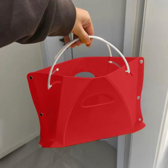 Folding Stool Ergonomic Design Portable Seat Travel Stool for Knee Relief Handle Holes Travel Camping Fishing