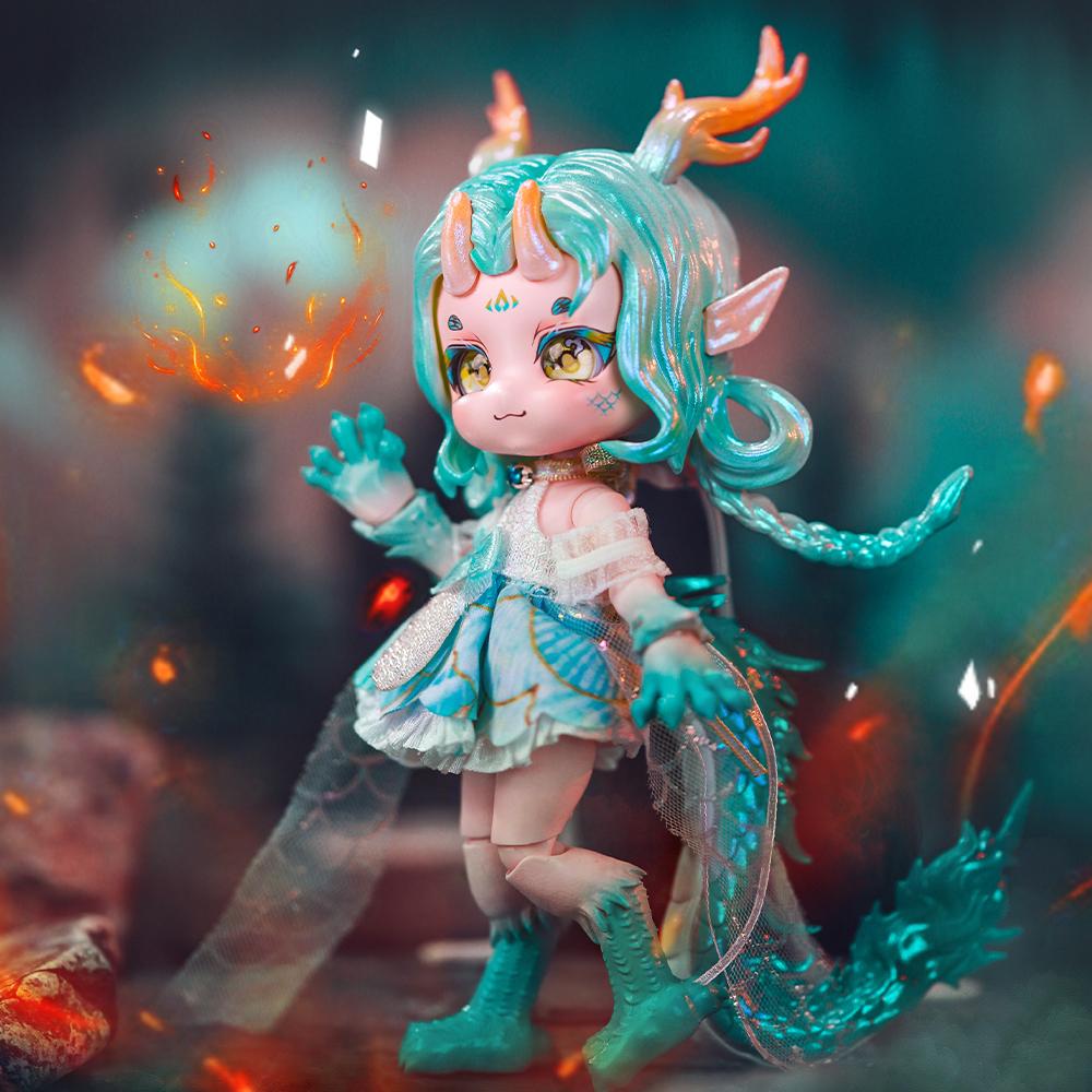 DBS  MAYTREE 14cm Ancient Beast Doll OB11 Doll BJD Collectible Animal Style Kawaii Toy Birthday Gift Series
