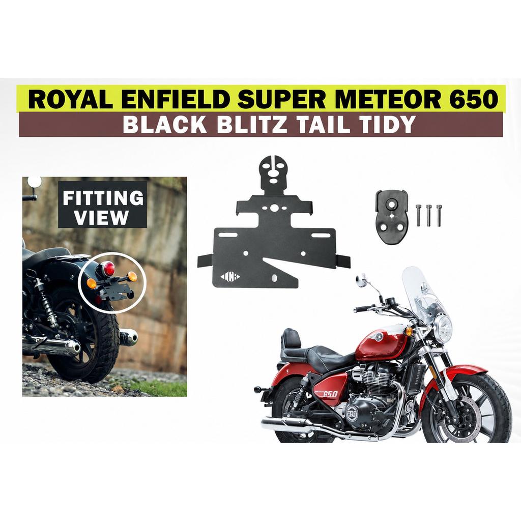 Black Aviator Saddle Stay "Fit For Royal Enfield Super Meteor 650"