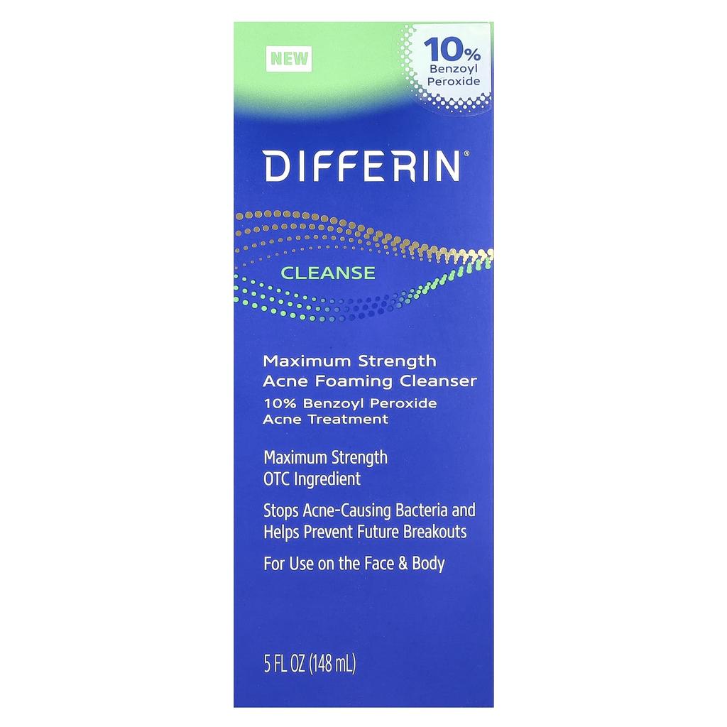 Differin®, Maximum Strength Acne Foaming Cleanser, 148 Ml (5 Fl Oz)