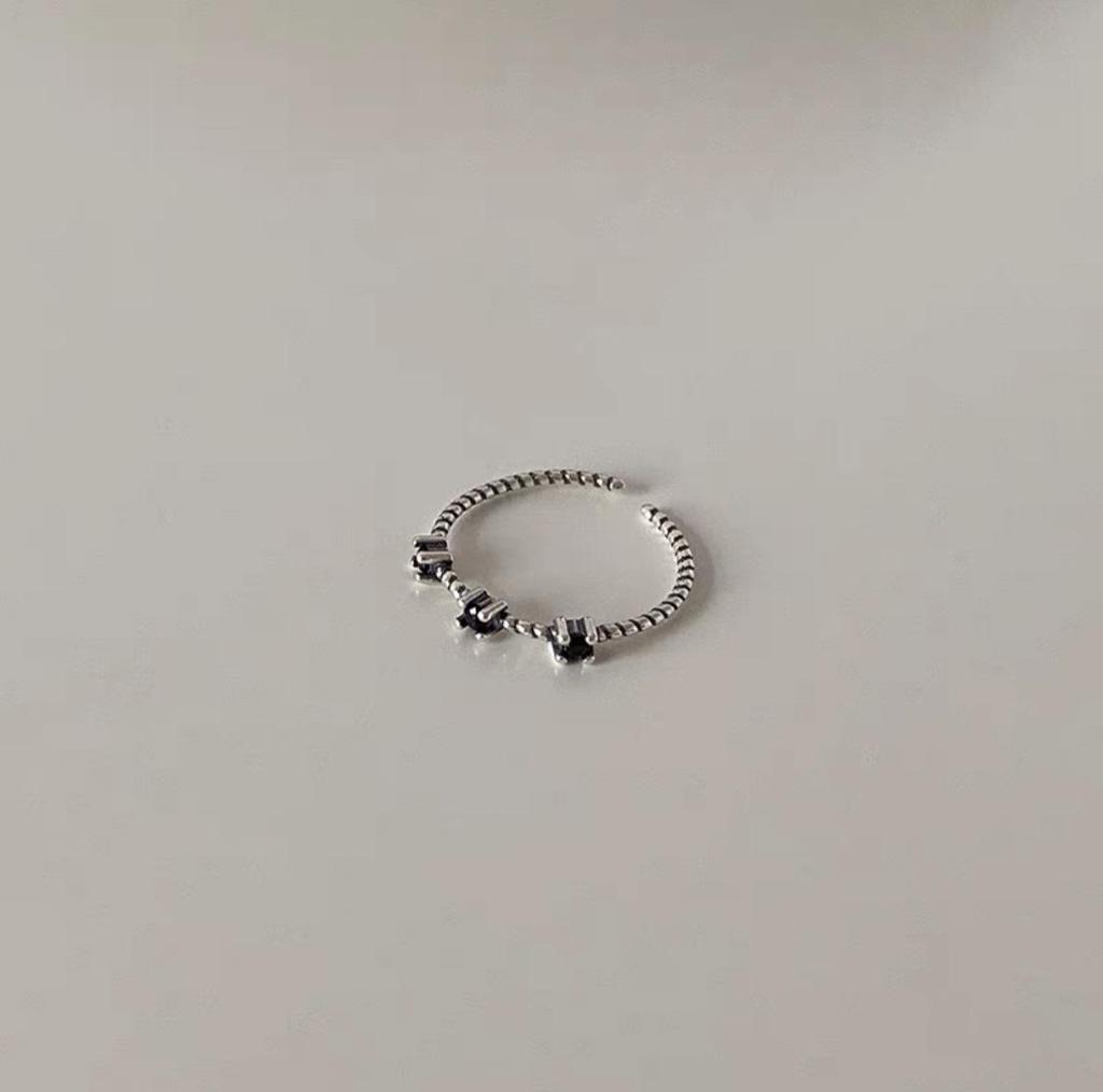 Korean Retro Rose Flower Open Ring - Women's Cool Vintage Style Finger Accessory