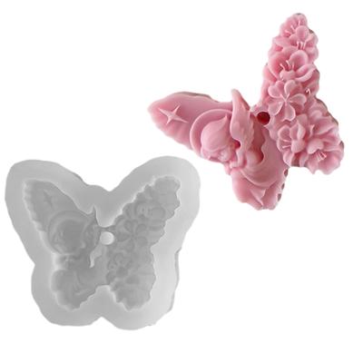 Vysoce kvalitní silikonová forma pro výrobu motýlích aromaterapeutických svíček Flexibilní pryskyřicové formy pro kutily svíček