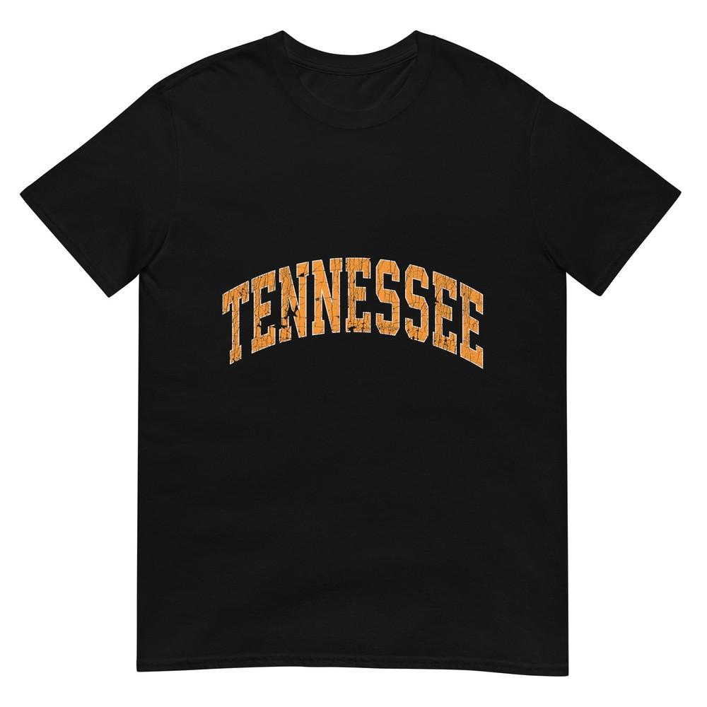 Tennessee Classic Tn Orange Print Retro Varsity Vintage Tshirt