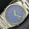 GENUINE VINTAGE SEIKO 5 AUTOMATIC 7009A JAPAN MENS BLUE DIAL WATCH a708791-1